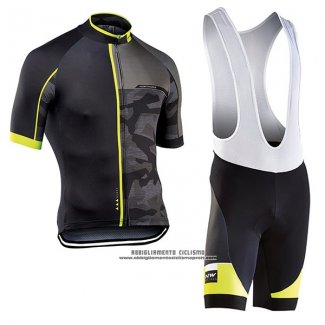 2017 Abbigliamento Ciclismo Northwave Blade Nero Manica Corta e Salopette