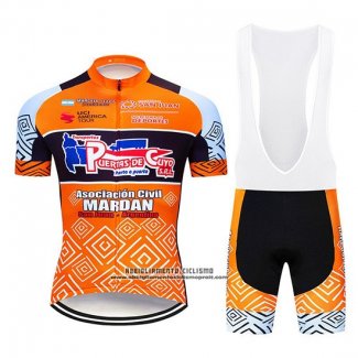 2019 Abbigliamento Ciclismo Mardan Arancione Manica Corta e Salopette