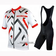 2019 Abbigliamento Ciclismo Nalini Descesa 2.0 Bianco Rosso Manica Corta e Salopette