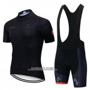 2019 Abbigliamento Ciclismo STRAVA Nero Manica Corta e Salopette