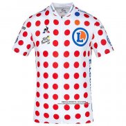 2020 Abbigliamento Ciclismo Tour de France Bianco Rosso Manica Corta e Salopette(2)