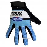 2020 Etixx Quick Step Guanti Dita Lunghe Blu Nero Bianco