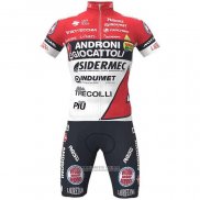 2021 Abbigliamento Ciclismo Androni Giocattoli Rosso Manica Corta e Salopette