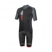 2021 Abbigliamento Ciclismo RH+ Nero Manica Corta e Salopette QXF21-0069