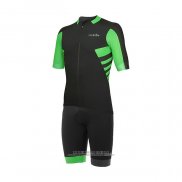 2021 Abbigliamento Ciclismo RH+ Verde Manica Corta e Salopette QXF21-0077