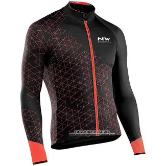 Abbigliamento Ciclismo Northwave Rosso Nero Manica Lunga e Salopette