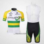 2012 Abbigliamento Ciclismo GreenEDGE Campione Austria Manica Corta e Salopette