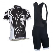 2014 Abbigliamento Ciclismo Monton Bianco e Nero Manica Corta e Salopette