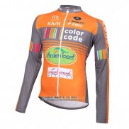 2015 Abbigliamento Ciclismo Color Code Ml Arancione Manica Lunga e Salopette