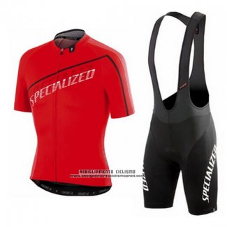 2015 Abbigliamento Ciclismo Specialized Aceso Rosso Manica Corta e Salopette