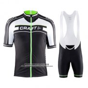 2016 Abbigliamento Ciclismo Craft Verde e Nero Manica Corta e Salopette