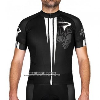 2016 Abbigliamento Ciclismo Pinarello Nero e Bianco Manica Corta e Salopette