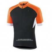 2016 Abbigliamento Ciclismo Specialized Arancione e Nero Manica Corta e Salopette