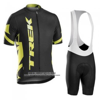 2016 Abbigliamento Ciclismo Trek Bontrager Giallo e Nero Manica Corta e Salopette