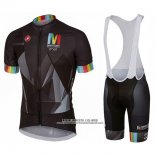 2017 Abbigliamento Ciclismo Castelli Maratona Nero Manica Corta e Salopette