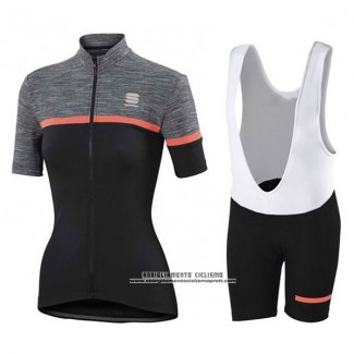 2017 Abbigliamento Ciclismo Donne Donne Sportful Giara Nero Manica Corta e Salopette