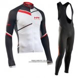 2017 Abbigliamento Ciclismo Northwave Ml Nero e Bianco Manica Lunga e Salopette