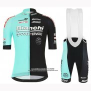 2019 Abbigliamento Ciclismo Bianchi Countervail Nero Verde Manica Corta e Salopette