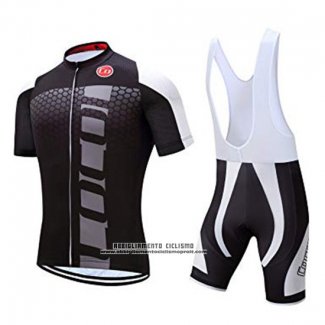 2019 Abbigliamento Ciclismo Coconut Ropamo Nero Grigio Manica Corta e Salopette