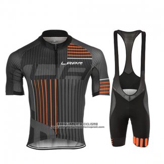 2019 Abbigliamento Ciclismo Lungo Ao Nero Arancione Manica Corta e Salopette