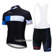 2019 Abbigliamento Ciclismo Orbea Nero Blu Bianco Manica Corta e Salopette