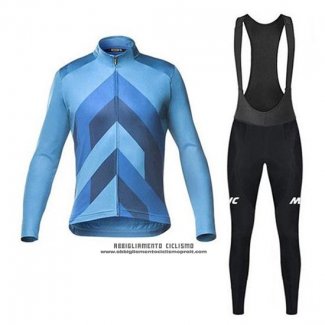 2020 Abbigliamento Ciclismo Mavic Blu Manica Lunga e Salopette