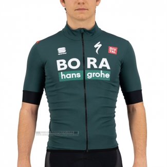 2021 Abbigliamento Ciclismo Bora-Hansgrone Verde Manica Corta e Salopette