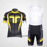 2011 Abbigliamento Ciclismo Castelli Giallo e Nero Manica Corta e Salopette