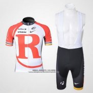 2011 Abbigliamento Ciclismo Radioshack Bianco e Rosso Manica Corta e Salopette