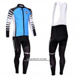 2013 Abbigliamento Ciclismo Assos Celeste e Nero Manica Lunga e Salopette