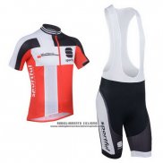 2013 Abbigliamento Ciclismo Sportful Bianco e Rosso Manica Corta e Salopette