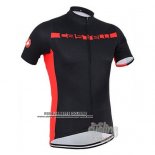 2016 Abbigliamento Ciclismo Castelli Nero Rosso Manica Corta e Salopette