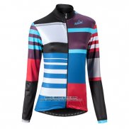 2016 Abbigliamento Ciclismo Donne Nalini Nero e Rosso Manica Lunga e Salopette