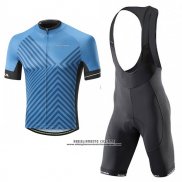 2017 Abbigliamento Ciclismo Altura Peloton Blu Manica Corta e Salopette