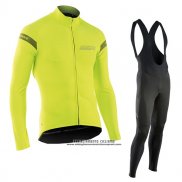 2017 Abbigliamento Ciclismo Northwave Ml Giallo Manica Lunga e Salopette