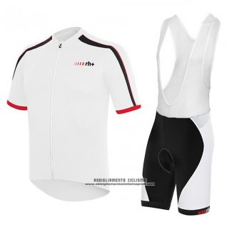 2017 Abbigliamento Ciclismo RH+ Bianco Manica Corta e Salopette