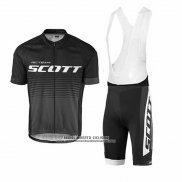 2017 Abbigliamento Ciclismo Scott Nero Manica Corta e Salopette