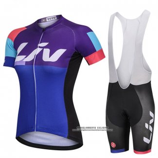 2018 Abbigliamento Ciclismo Donne Liv Fuxia Manica Corta e Salopette