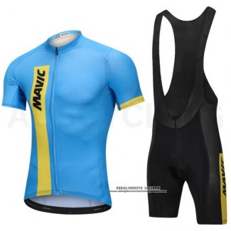 2018 Abbigliamento Ciclismo Mavic Blu Manica Corta e Salopette