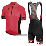 2018 Abbigliamento Ciclismo Specialized Rosa Nero Manica Corta e Salopette