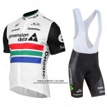 2019 Abbigliamento Ciclismo Dimension Data Campione Sudafrica Manica Corta e Salopette