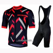 2019 Abbigliamento Ciclismo Nalini Descesa 2.0 Nero Rosso Manica Corta e Salopette