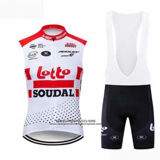 2019 Gilet Antivento Lotto Soudal Bianco Rosso