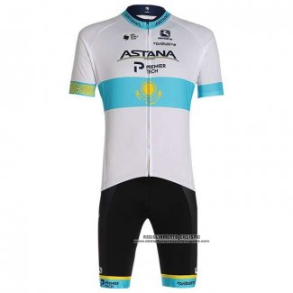 2020 Abbigliamento Ciclismo Astana Campione Kazako Manica Corta e Salopette