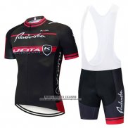 2020 Abbigliamento Ciclismo Kuota Nero Rosso Manica Corta e Salopette