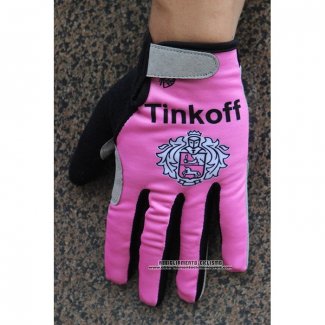 2020 Tinkoff Guanti Dita Lunghe Rosa