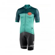 2021 Abbigliamento Ciclismo Bianchi Verde Manica Corta e Salopette