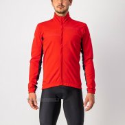 2022 Abbigliamento Ciclismo Castelli Rosso Manica Lunga e Salopette