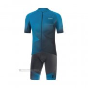 2022 Abbigliamento Ciclismo Gore Blu Manica Corta e Salopette