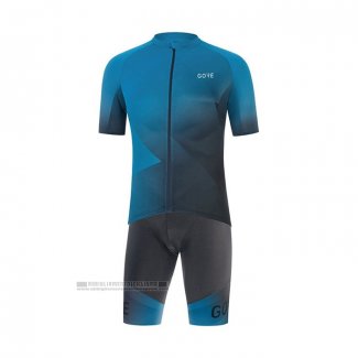 2022 Abbigliamento Ciclismo Gore Blu Manica Corta e Salopette